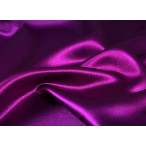 Designer Fabrics Acetic Satin Silky Fabric Chuishun for Cheongsam Dress Pajama Skirt Silk Blue Sequin Brocade Sewing Polyester