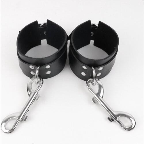 SM Adult Bondage BDSM Handcuffs Woman Sex Toys for Couples Leather Restraints Ankle Cuff Roleplay Tools 18+ Erotic Accessories