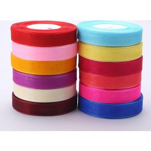 Pretty 3/4" 20mm (45meters) Organza Ribbon Wedding Party Decoration Invitation Card Gift Wrapping Christmas Supplies ribbon