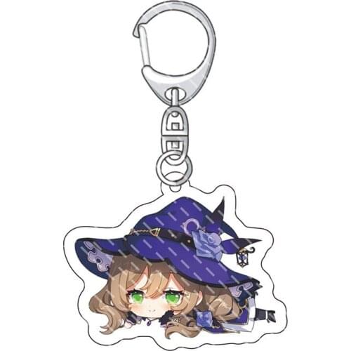 Genshin Impact Around cartoon games Aether/Lumine Klee Keqing Xiao Barbara etc. Acrylic Keychain