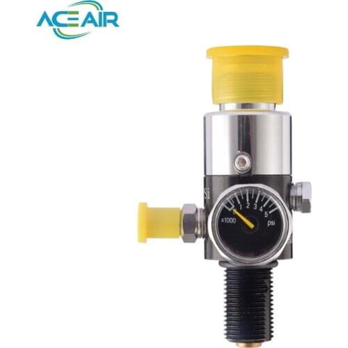 HPA 4500psi Compressed Air Tank Regulator Valve Output Pressure 1800PSI M18*1.5 SILVER