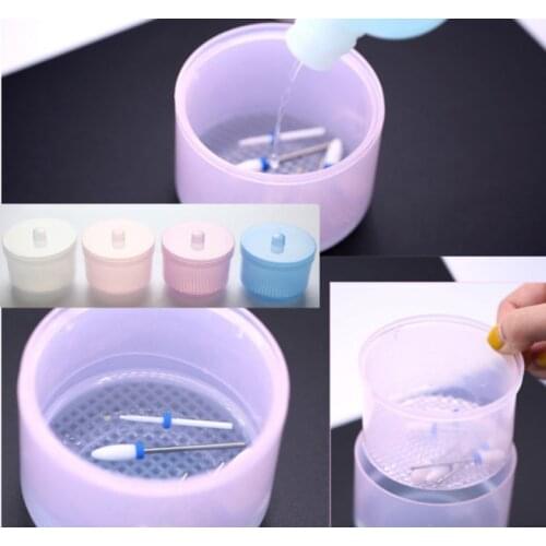 Nail Art Tools Sterilizer Box Manicure Drill Bits Cleaner Salon Disinfection