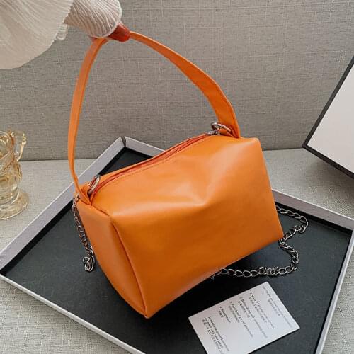 Pu Leather Small Hand Bag For Women 2020 Autumn Winter Fashion Square Box Handbag Retro Ladies Travel Shoulder Crossbody Bag