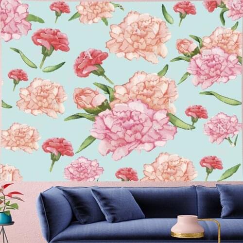 Nordic Style Classical green macrame Tapestry Kids room flower Wall Hanging Vintage Pattern Tapestries home decor GN.PAPAYA