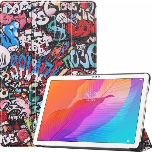 2020 New For Huawei MatePad T10S AGS3-L09\W09 Case, Slim PU Leather Stand Cover Protector Case For Huawei MatePad T10 9.7" Case