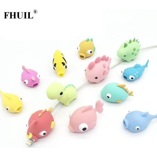 2021 NEW Cute Cable Organizer Cartoon Protector USB Charging Data Line Cord Protector holder Cover Case organizer Cable Wire