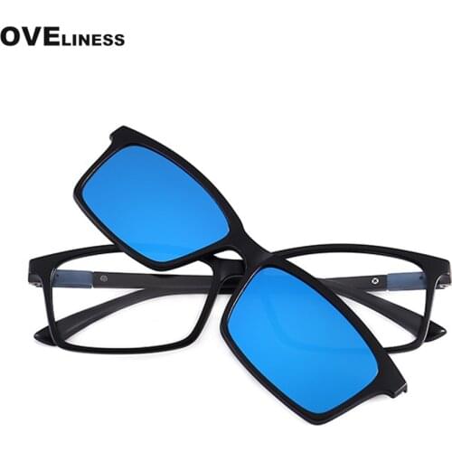 Optical sunglasses Glasses Frame Women Men Polarized Magnet magnetic Clip on eyeglasses Prescription Myopia glass frames eyewear