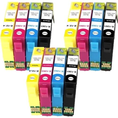 T1261-T1264 compatible ink cartridge for EPSON WF-3520 WF-3530 WF-3540 WF-7010 WF-7510 WF-7520 printers full ink