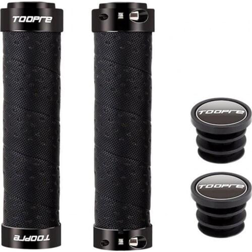 TOOPRE color hole bicycle handle glove non-slip artificial leather breathable hole aluminum alloy plug handle grip accessories