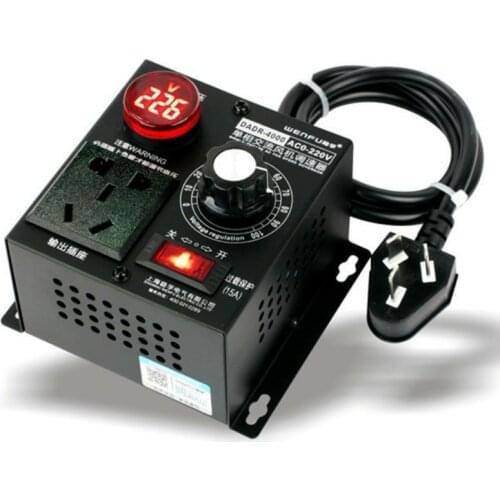 Single-phase 220V Communication Electric Machinery Governor 4kw Fans Fan Adjust Speed Switch Thermostat Dimming Bring Voltmeter