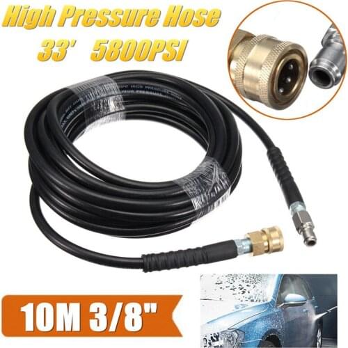 10M 40MPa 5800PSI High Pressure Hose Washer Tube 3/8 Quick Connect For Pressure Washer