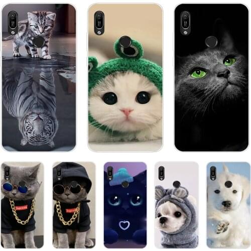 Silicone Case For Huawei Y6 2019 Case 6.09 inch MRD-LX1 MRD-LX1F Phone Case For Huawei Y6 2019 Back Cover Soft Protective Case