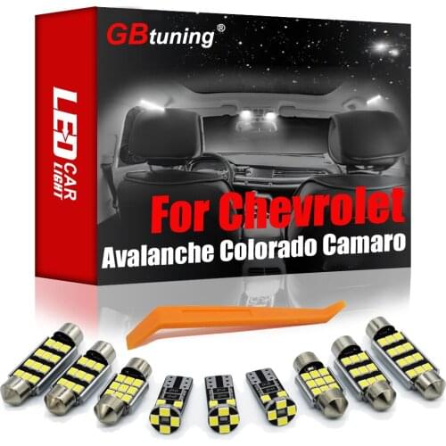 GBtuning Canbus LED For Chevrolet Avalanche Colorado Silverado Camaro Corvette Uplander Venture Vehicle Bulb Interior Light Kit