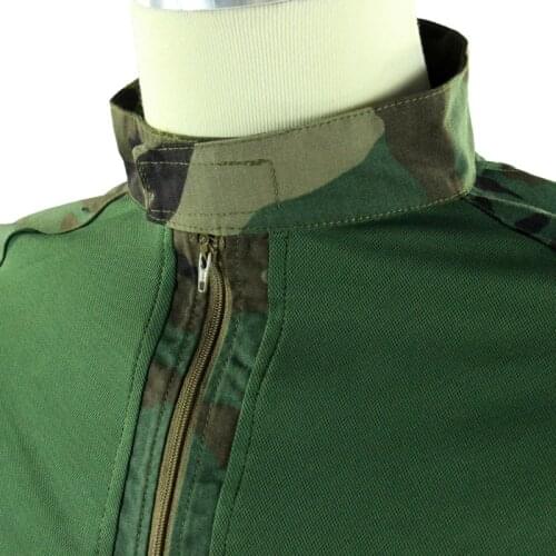 Tactical Outdoor DF Combat Suit Woodland Camouflage Training Long Sleeve Top