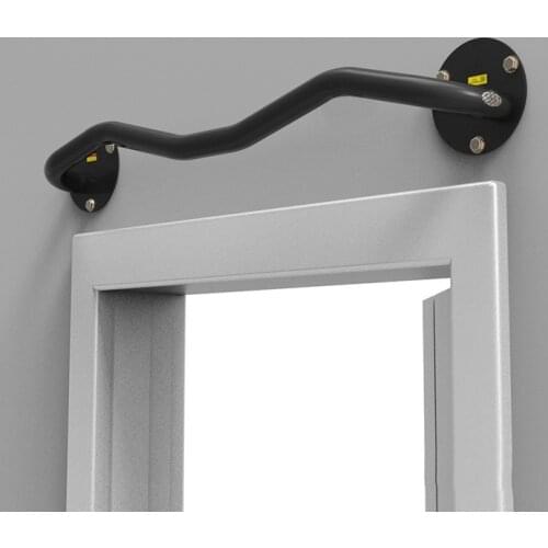 Horizontal Bar Wall-Mounted Pull Up Workout Chin Push Up Bar Training Bar with Handle 200kg Indoor Exercise Fitness Equipment