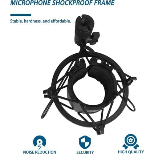 Universal 3KG Bearable Load Mic Microphone Shock Mount Clip Holder Stand Radio Studio Sound Recording Bracket