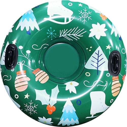 Christmas Style Thickening Cold-resistant Inflatable Heavy Duty Snow Sled Tube