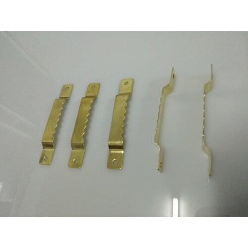 Seamless Painting Sawtooth Hanger Photoframe Decorative Golden Color Hardware Accessories 66*10 mm