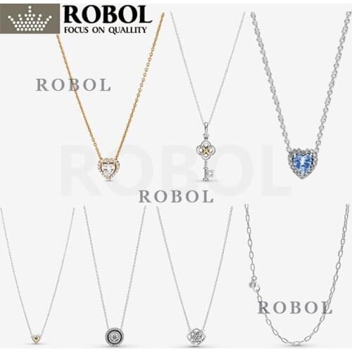 6 2021 New Popular High Quality 100% 925 Sterling Silver Key-shaped Necklace Ladies Jewelry Gifts Free Wholesale Shipping