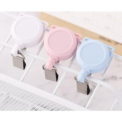 1PC Badge Clip Creative Retractable Badge Reel Retractable Chain Fashion Hot Sale Nurse Display ID Name Card Badge Holder
