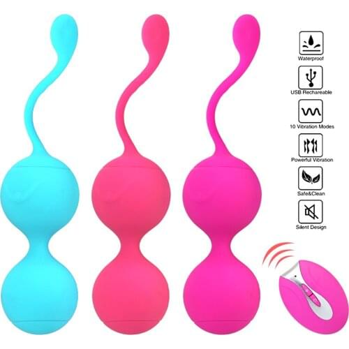 10 Speed Vagina Muscle Trainer Kegel Vaginal Ball Wireless Control Tighten Ben Wa Balls G Spot Vibrator Sex Toy for Women