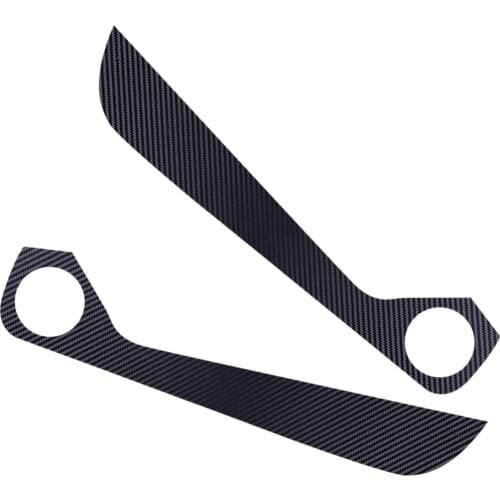 2pcs Door Interior Anti-Kick Protector Sticker Cover PU Carbon Fiber Style Fit For Ford Mustang 2015 2016 2017 2018 2019 2020