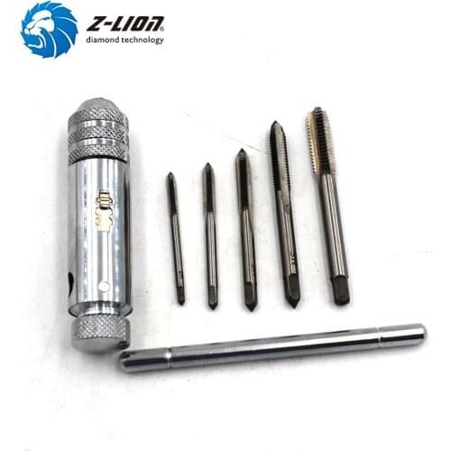 Z-LION 2020 Tap wrench M3-M8 Set, Ratchet Wrench, Reversal Machined Tool Suitable for Manual Tapping Processing