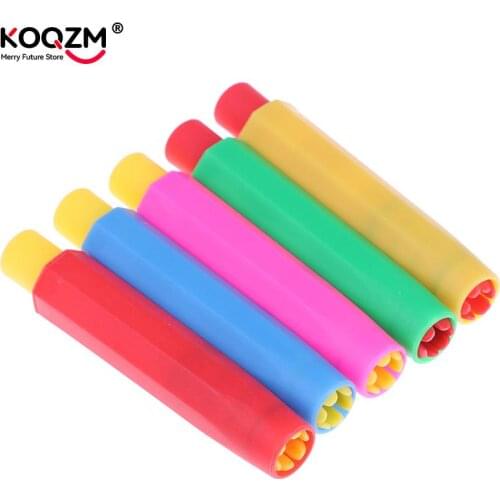 5pcs Health Non-toxic Chalk Random Chalk Clip Colourful Chalk Holders Clean Teaching Hold For Teacher Children Kawaii Stationery
