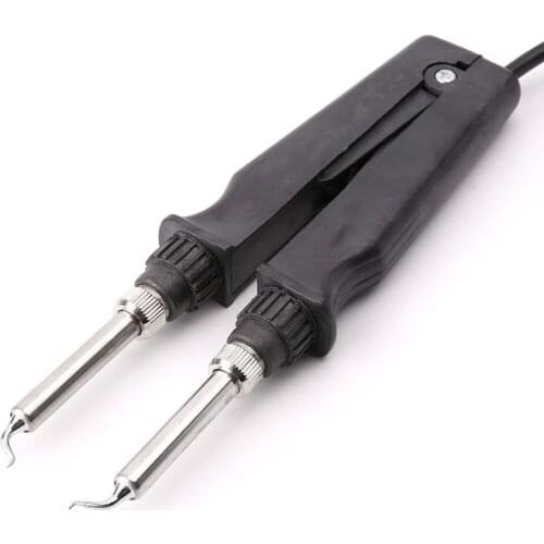 902 ESD SMD Double Soldering Iron Tweezer Handle Clip Heating Plier Soldering Station Accessories