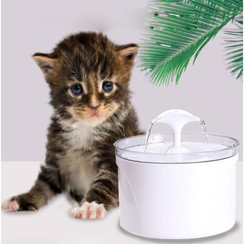 Automatic Cat Water Drinking Fountain Stainless Steel USB LED Light Pet Water Dispenser Smart Keep Warming Cats Water Bowl