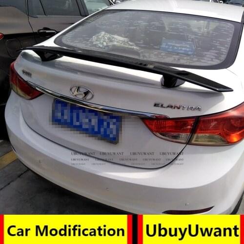Car Lip Spoiler Universal For All Sedan Car ABS Plasitc Primer Color Rear Trunk Tail Wing For HYUNDAI ELANTRA 2013-2017