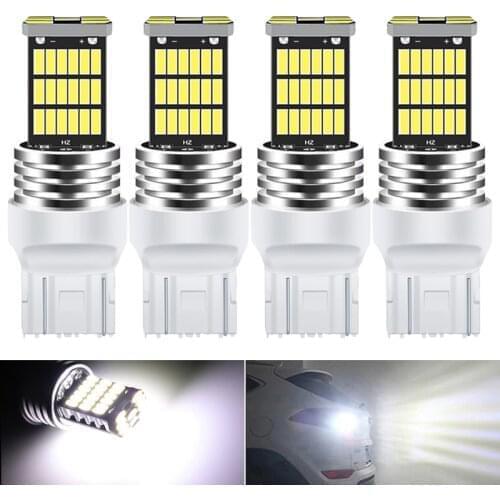 4x Canbus T20 7443 W21/5W Car Led Brake Stop Light 6000K White Bulb Rear Tail Outer Parking Turn Led CK For Chevrolet Cruze 12V