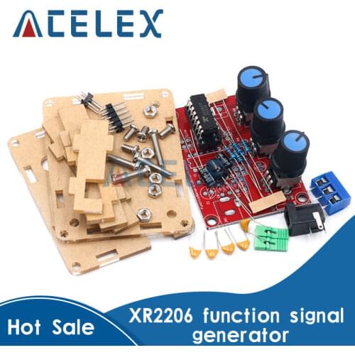 1Hz -1MHz XR2206 Function Signal Generator DIY Kit Sine/Triangle/Square Output Signal Generator Adjustable Frequency Amplitude