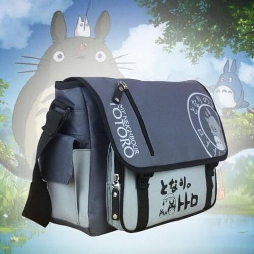 Hot Miyazaki Hayao Totoro Bags Cosplay Anime Messenger Bag Canvas school shoulder bag Canvas Cross body Bags