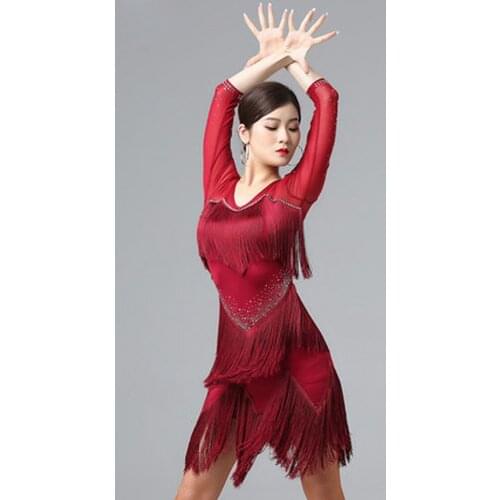 Latin dance costume performance practice clothes modern jazz professional competition clothes international training clothes