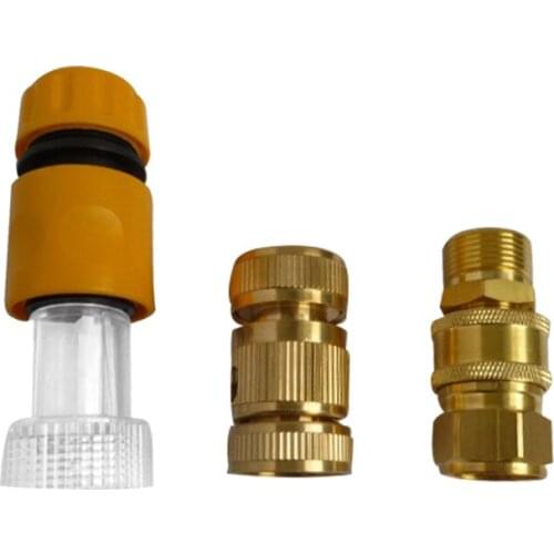 High Pressure Washer Copper Adapter Quick Connection Car Washing Machine Water Connector Garden Hose Pipe Fitting