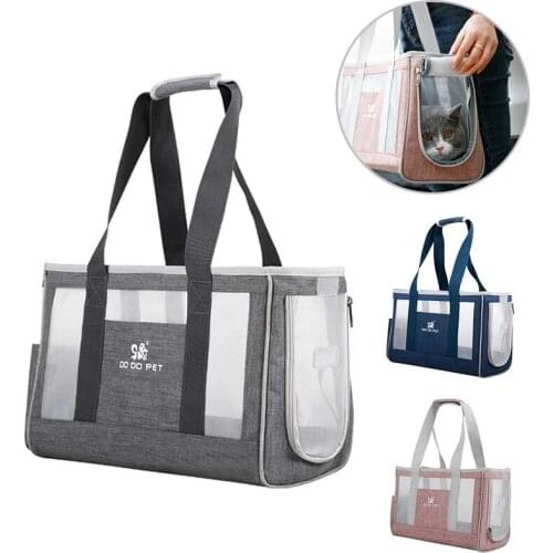 Portable Dog Bag Breathable Mesh Carrier Backpack Large Capacity Pet Handbag for Cat Dog Puppy Single Shoulder Bags Pet Carrier