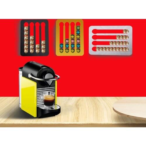 24 Pods Coffee Capsule Organizer Storage Stand Practical Coffee Drawers Capsules Holder For Nespresso Coffee Capsule Shelves