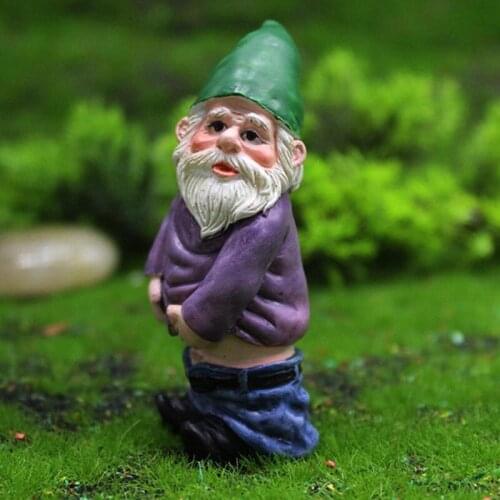 Mini Elf Resin Crafts Moss Micro Landscape Decoration Outdoor Fairy Miniature Garden Ornaments Handicraft Flower Pot Accessories