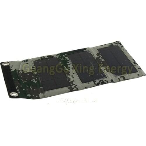 GGX ENERGY Portable Solar Panel Battery Charger for Power Bank 6W USB 5V Controller 1A Foldable Mono Crystalline Solar Cells