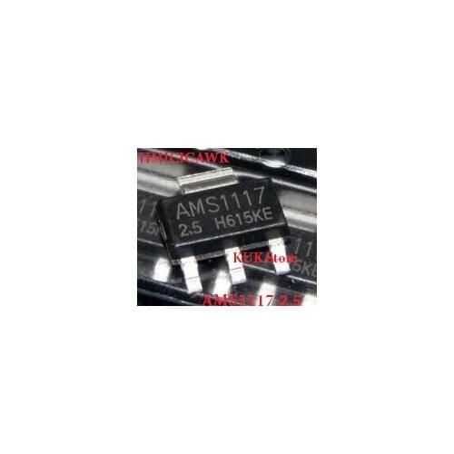 Original 100% NEW AMS1117-2.5 AMS11172.5 AMS1117 1117 1117-2.5 SOT-223 100PCS/LOT