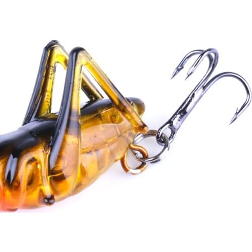 Fishing Lure 35mm 3g Grasshopper Insect Bait Flying Lure Bait Hard Bait Realistic Artificial Bait Bass 10 # Hooks Fishing Bait