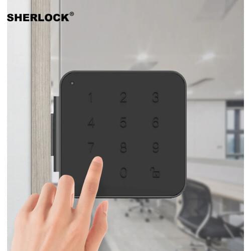 Sherlock G1 Password Smart Door Lock For Office Glass Door Keyless Digital Electric Integrated Lock Bluetooth APP Phone Control