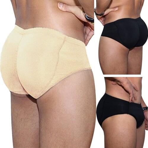 Seamless Padded Underwear Butt Lifter Underwear Panties Strengthening Fake Ass Body Shaper Hip Enhancer Underwear for Men