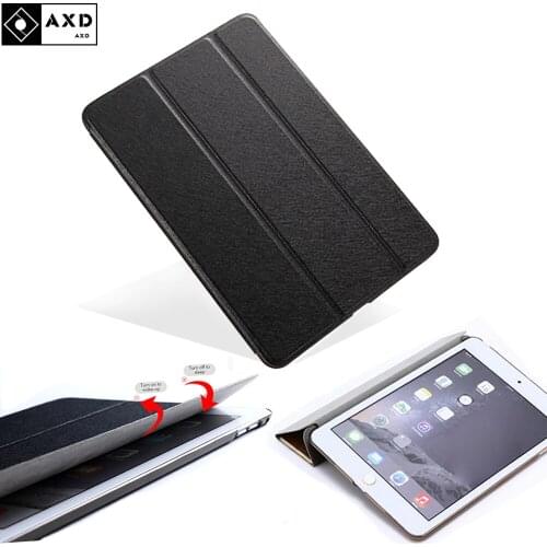 For iPad Mini 1 2 3 7.9 Case Cover Smart PU Leather Folding Stand Back Fundas For A1489 A1490 A149 A1599 With Auto Sleep/Wake Up