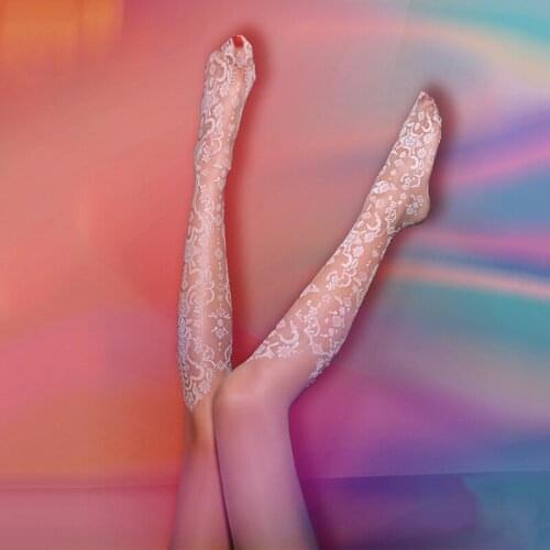 Fashion Lolita Patchwork Printed Ladies Stockings Ultra-thin Anti-snagging Sexy Slim Black Pantyhose Underwear Nylon Tights