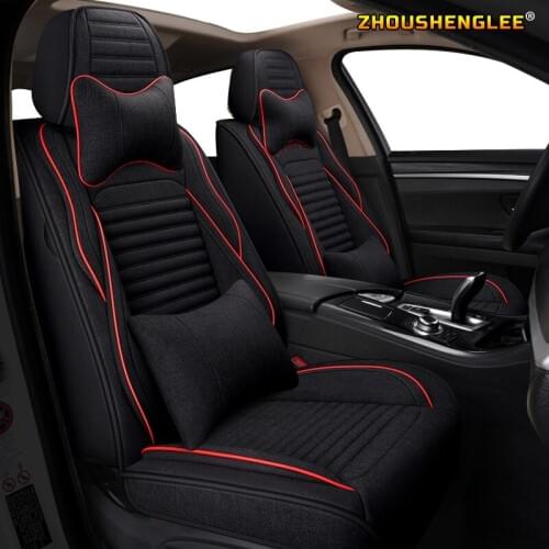 ZHOUSHENGLEE FLAX car sear covers for Mercedes-Benz A B C E G R S ML GL GLK CLS CLK SLK MB100 seat covers car accessory