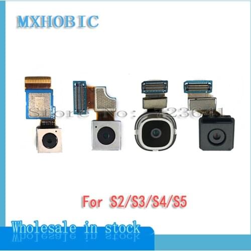 10pcs/lot Rear Back Camera for Samsung Galaxy S5 S4 S3 S2 G900F i9600 i9500 i9505 i9300 Big Camera Flex Cable Replacement Parts