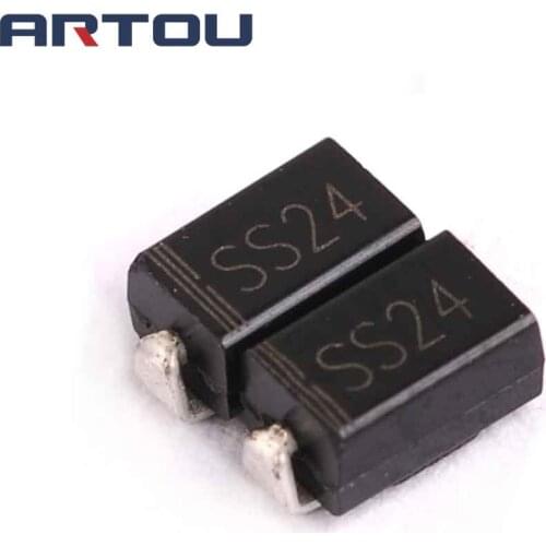 100PCS SS24 DO-214AC SMA