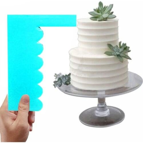 8 Styles Cake Scraper Baking Accessories Kitchen Plastic Cake Scraper Cream Spatula Cake Decor Tools For Pastry Baking